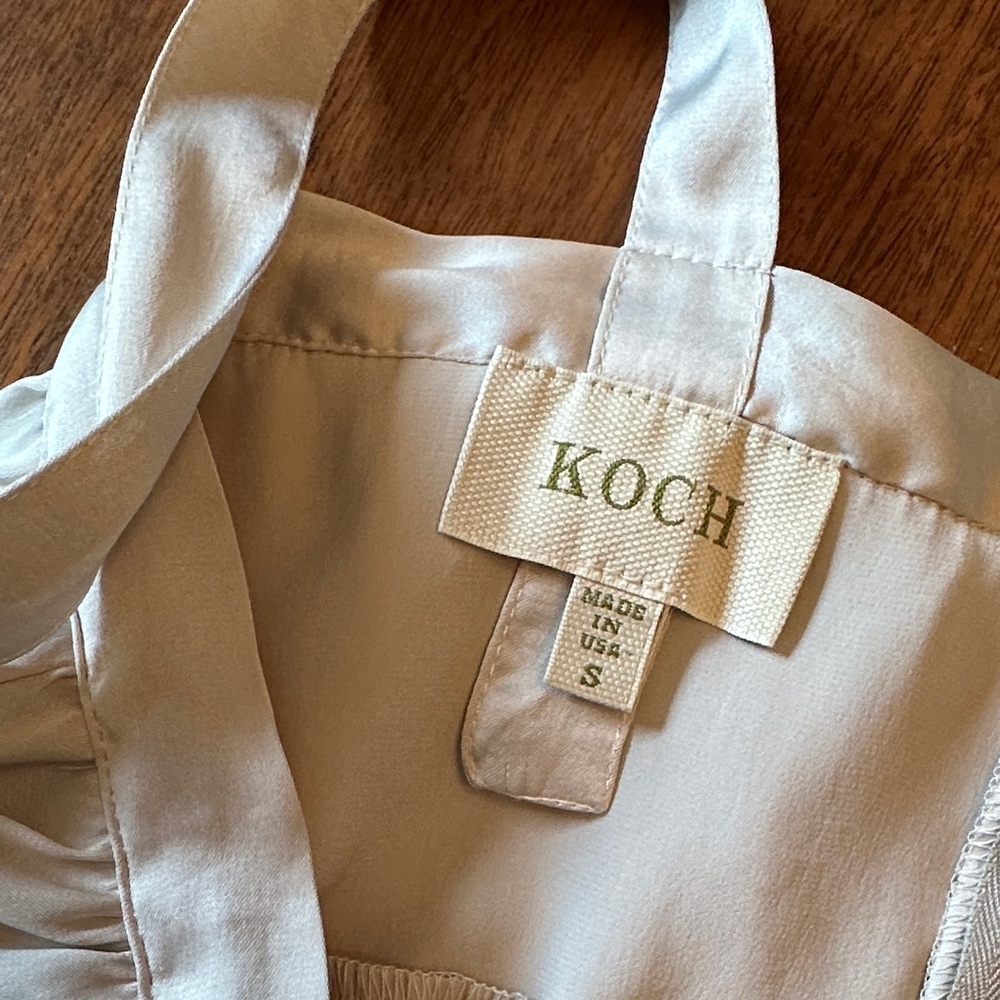 KOCH silver Ruffle Women's Top - Picture 2 of 4